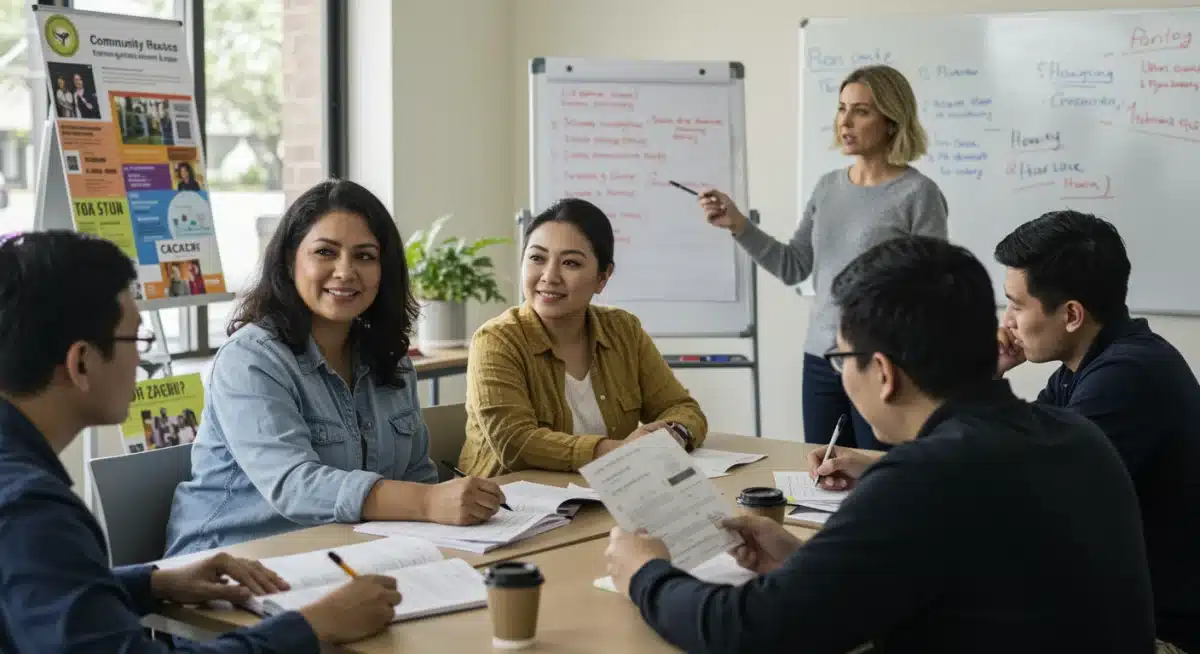 Community workshop on housing resources and assistance programs.