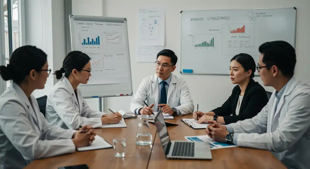 Scientists and policymakers discussing environmental regulations and economic impacts of new EPA standards.