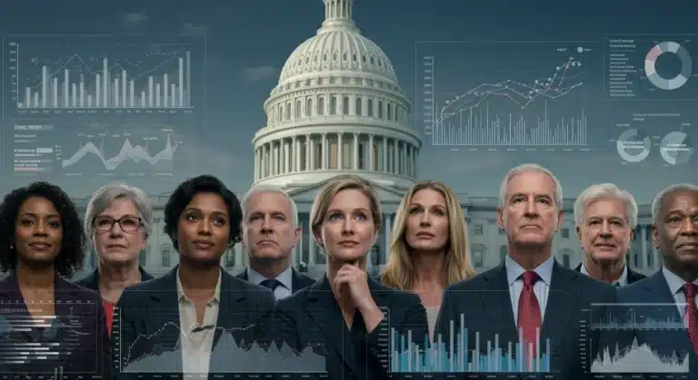 People analyzing healthcare reform data and charts