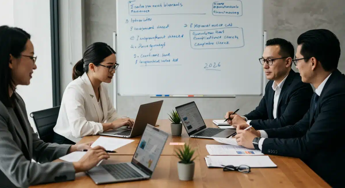 HR and legal teams reviewing paid family leave policies