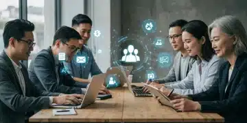 Professionals learning with micro-credentials, digital skill acquisition