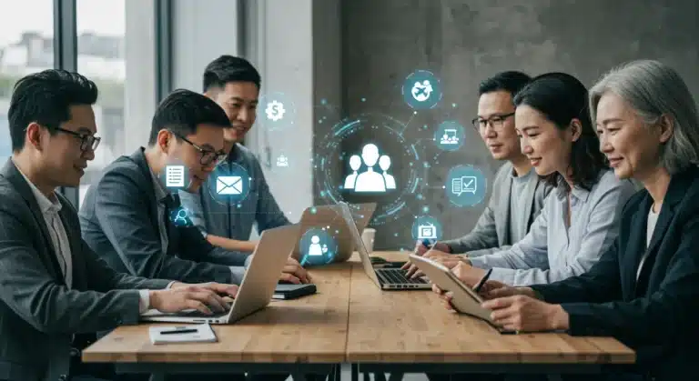 Professionals learning with micro-credentials, digital skill acquisition