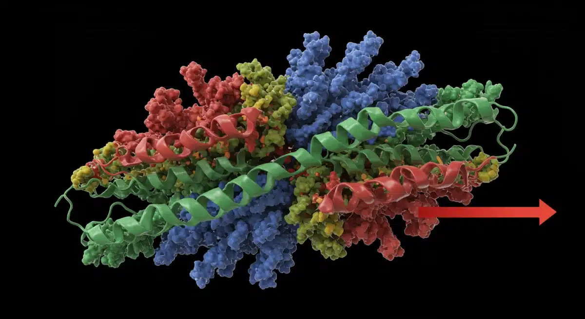 Illustration of a new COVID-19 variant spike protein with increased transmissibility