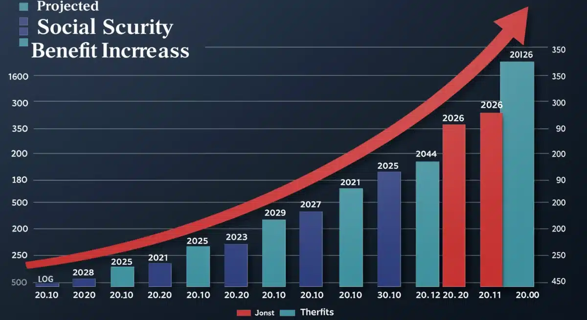 Projected Social Security benefit increases with 2026 highlight