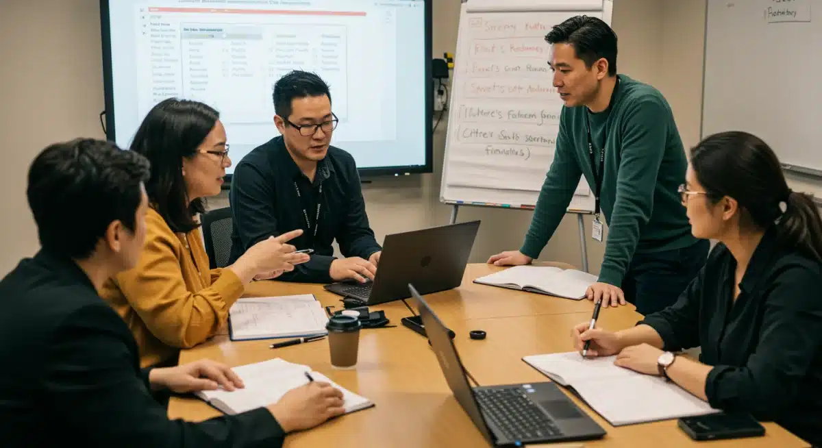 Special education teachers collaborating on new strategies and professional development.