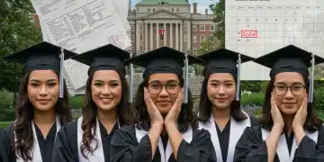 Graduates celebrating with documents and 2026 calendar overlay, symbolizing student loan forgiveness and future financial relief.