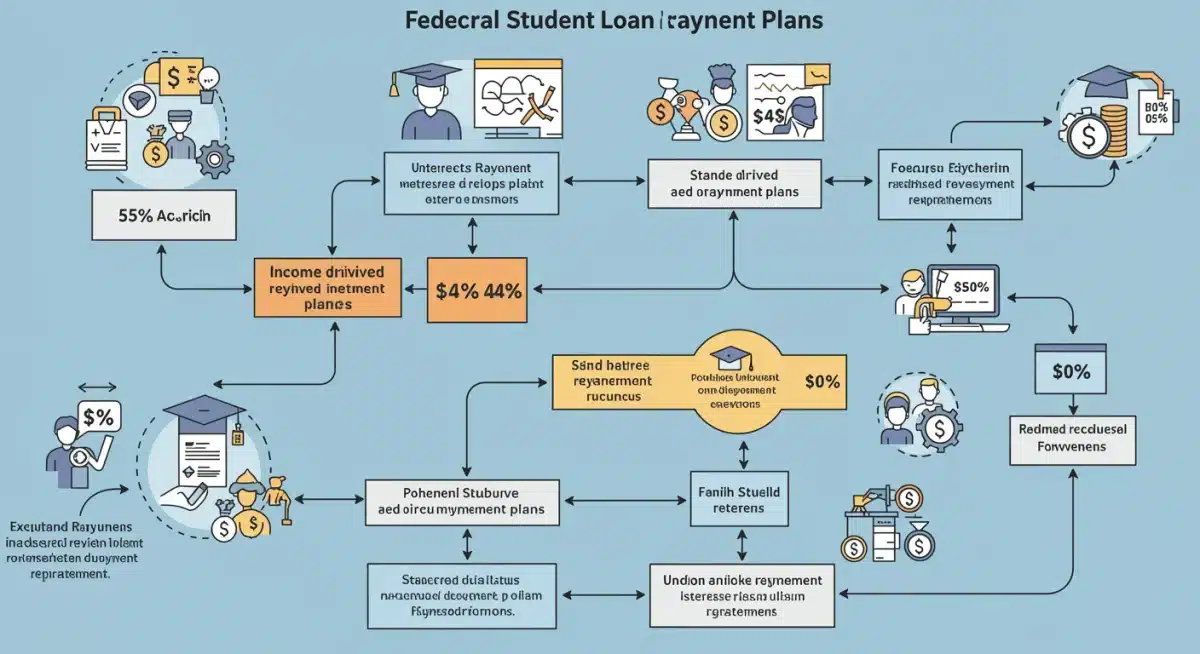 Infographic explaining federal student loan repayment plan pathways