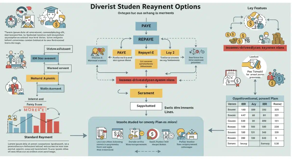 Student loan repayment options infographic flow chart