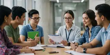 Students and advisor reviewing FAFSA forms for 2026-2027 changes